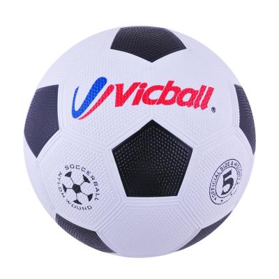 China Rubber Soccer Ball Making Machine Grit Surface Tire Size 5 PVC Soccer Ball Rubber Football for sale