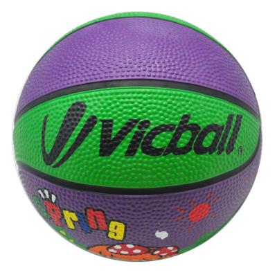 China Basketball Playing Cheap Customized Rubber Basketball Child Basketball BSCI SEDEX Audit Size 3 Inflatable Basket Ball for sale