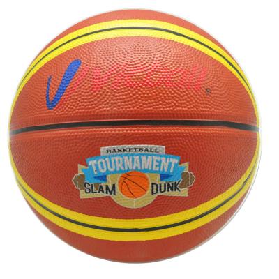 China Training/Match Logo Basketball Wholesale Ball Size Custom Made High Quality 7 Rubber for sale