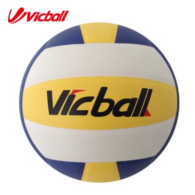 China Soft Outdoor High Quality PU PVC Laminated Volleyballs Ball Machine Dot Volleyball Size 5 for sale