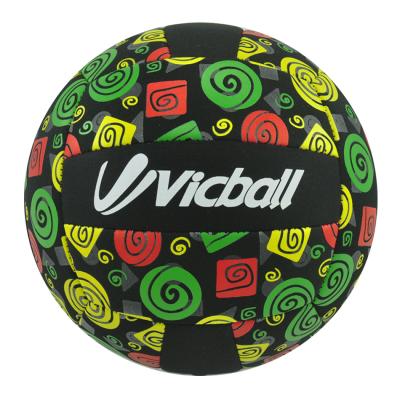 China Toy Machine Sewing Neoprene Promotional Custom Design OEM Volleyball Ball Size 5 Inflatable Beach Volleyball for sale