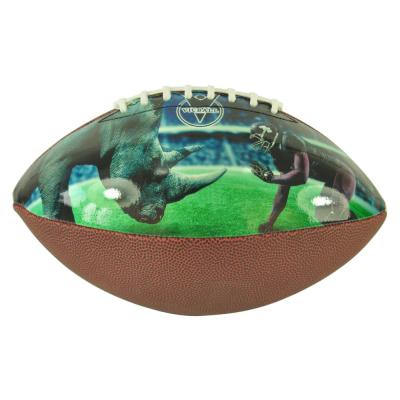 China Soft Touch Rugby Balls Size 5 Kids Ball Custom Design PU Picture Leather American Football With Photo for sale