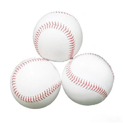 China PVC Promotion PVC Rubber Softball Official League Single White Baseballs for sale