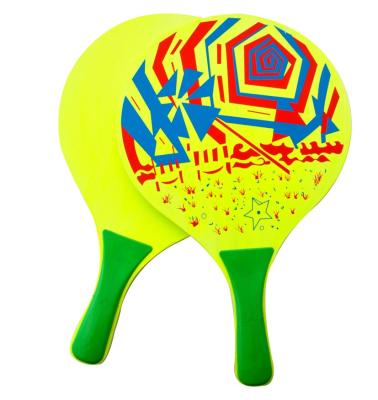 China Professional Cheap High Quality Carbon Summer Tennis Rackets Paddle Beach Wooden Racket Set Ball for sale