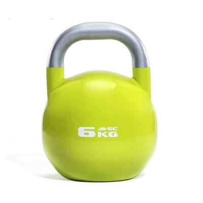 China Durable Custom Logo 6kg Power Training Exercise Weightlifting Dumbbell Steel Competition Kettlebell for sale