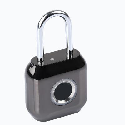 China Small fingerprint slok thumbprint lock backpack anti-theft zinc alloy smart waterproof smart padlock for sale