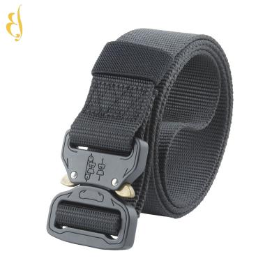 China Fashionable Outdoor Horn Buckle 38mm Nylon Webbed Belt Buckle For Men for sale