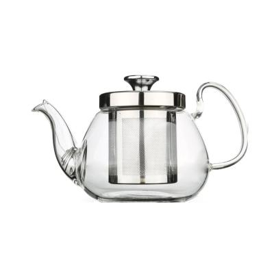 China Food Grade Glass GF-013AD Hand-Blown Glass Teapot for sale