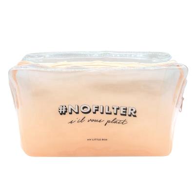 China Lady Wholesale Biodegradable Clear Custom Cosmetic Makeup Bag TPU Cosmetic Bag Makeup Pouch for sale