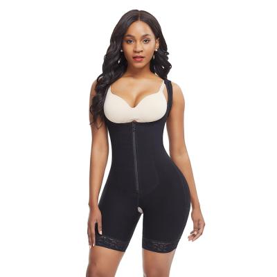 China Antibacterial Plus Size Underbust Bodysuit Zipper Fajas Colombianas Shapewear Slimming Corset Shapewear Shaper for sale