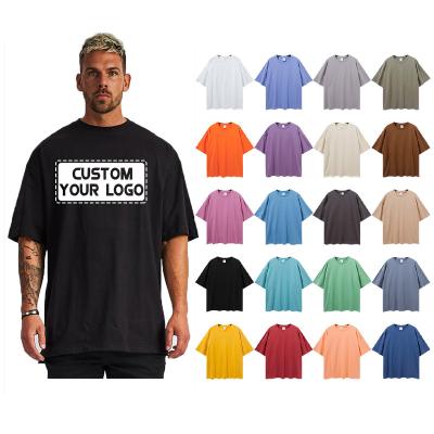 China Custom Anti-Wrinkle Men's Oversized 100% Cotton T-shirt Breath Printing Logo Unisex Plus Size Blank Shorts Sleeve Tee T-Shirt For Women Men for sale