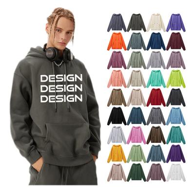 China Custom OEM ODM Men's 500gsm White Cotton 500gsm Oversized Hoodies Anti-Wrinkle Breath Printing Logo Hoodie Plus Size Unisex Pullover For Men for sale