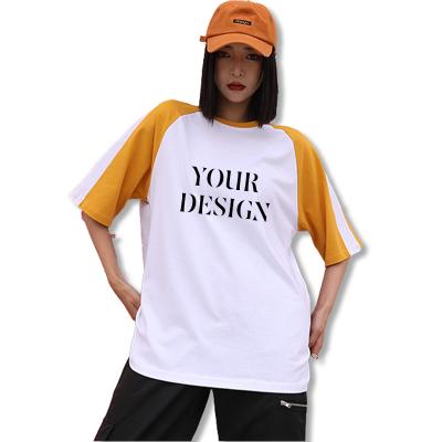 China Anti-wrinkle sleeve casual style american summer heavy stitching custom screen printed logo unisex T-shirt for sale