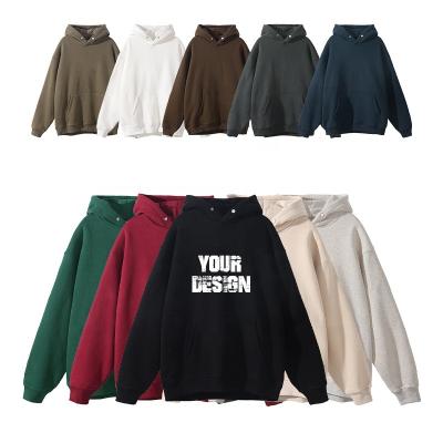 China OEM/ODM High Quality Men's Cotton Loose Hoodies Custom Logo Oversized 100% Cotton Hoodies for sale