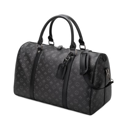 China Fashion Plaid Fashion Logo Black Travel Bags Custom Made Waterproof For Men/Women for sale