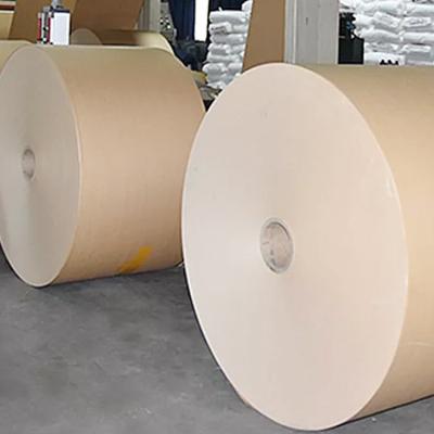 China Free Sample Waterproof Pe Coated Paper Cup Raw Material For Making Coffee Tea Paper Cup Brown Kraft Paper Roll for sale