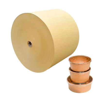 China Waterproof PE Coated Kraft Paper Roll Recycled Kraft Paper Cardboard Customized Single Sided Kraft Paper Jumbo Double Roll for sale