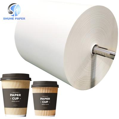 China Factory wholesale waterproof kraft paper plate material pe coated paper roll for coffee paper cups for sale