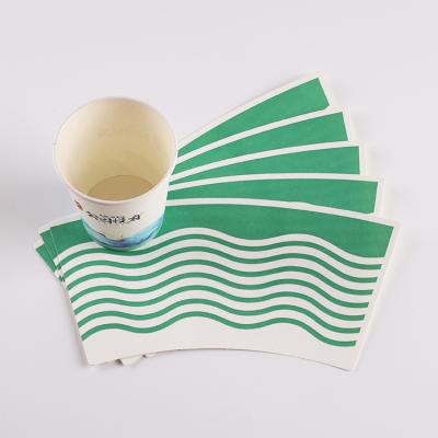 China Waterproof Pe Coated Paper Cup Paper Fans Cola Coffee Fan Cup Ice Cream Pla Paper Cup Printed Single Wall Fan for sale