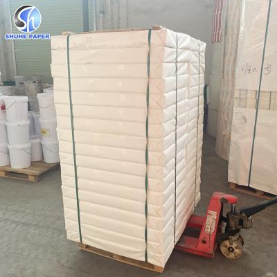 China Waterproof Paper Cup Raw Materials Used For Single Sided Printing Paper Cup Fan Pe Coated Sheet Paper for sale