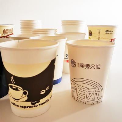 China Biodegradable Pattern Printing Logo Custom Oem Paper Cup Coffee Paper Cups New Design Disposable Paper Cup for sale