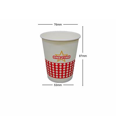 China Biodegradable Food Grade In Stock 3Oz-12Oz Paper Coffee Cups Disposable Paper Cups Wholesale for sale