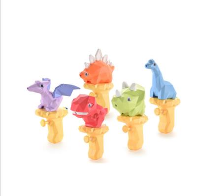 China Five Style Lovely Eco-friendly Dinosaur Mini Water Gun Toy For Kids Cute Cartoon Baby Bath Animal Toys for sale