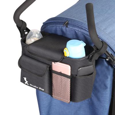 China Dropshipping Baby Stroller Organizer Deluxe Diaper Caddy Bag with Universal Storage Pockets for sale