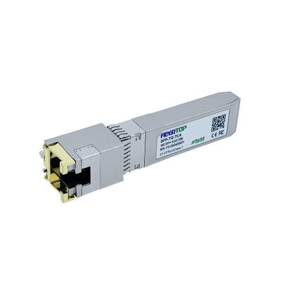 China 10G Ethernet Over Compatible Category 6a/7 10G SFP+ Copper 30M Juniper EX-SFP-10GE-T 10GBASE-T RJ45 SFP+ Transceiver Module for sale