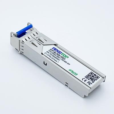 China Compatible 1G Ethernet FIBERTOP Brocade E1MG-BXU-20 1000BASE-BX BiDi SFP T1310nm/R1550nm 20km fiber transceiver for sale