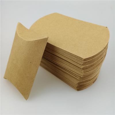 China Recyclable Market Trend Unique Design Recycled Pillow Box Paper Wedding Favors Candy Box Pillow Paper Box for sale