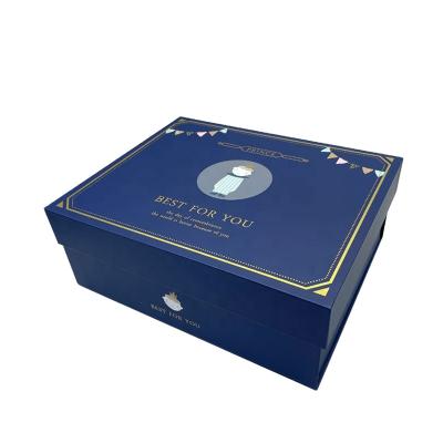 China Recycled Materials Shape Luxury Circle Gift Box Folding Paper Gift Apparel Boxes For Gift Box Packaging for sale