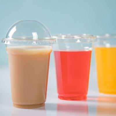 China 24oz Bar Plastic Disposable Milkshake Cups / Plastic Disposable Cups for sale