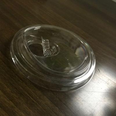 China Who respects the environment; Lovely Disposable Clear PET Sip Lid For 16oz/20oz/22oz/24oz for sale