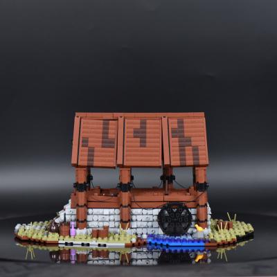 China Construction Toy Moc City Sight Medieval Stone Housing Block Toys Brick Construction Engineering Educational Set for sale