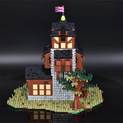 China Toy Moc Medieval City Church Building Blocks City Street Series Model Building Blocks for sale