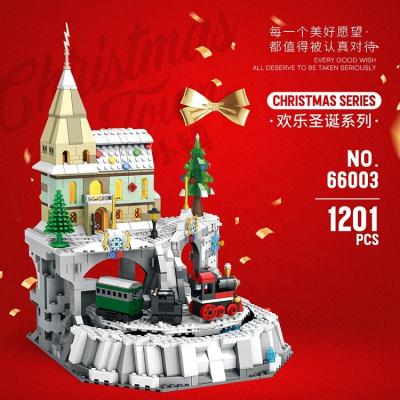 China Construction Toy Reobrix 66003 Children Toy Intelligence Legoing DIY Plastic Building Blocks Small For Christmas Santa Clause Town for sale