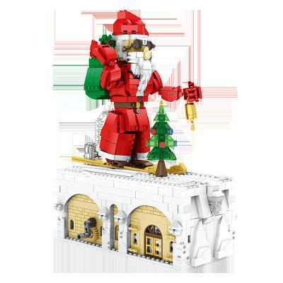 China Wholesale Building Toy Reobrix 66001 Santa Claus Christmas Snowman Set Action Number Building Blocks For Merry Christmas Gifts for sale