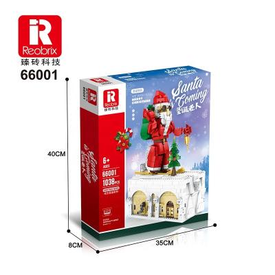 China Christmas Mini Action Figure Plastic Building Toy Reobrix 66001 Blocks Compatible Santa Clause Model Bricks Legoes Toy Block for sale