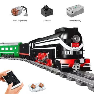 China Building Toy Mold King 12005 building block set child toys MOC motorized SL7 Asia fast train model for kids toys for sale