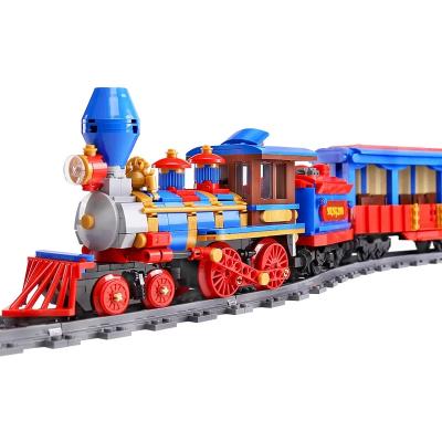 China MKingLand's Construction Toy Mold King 12004 Dream Train MOC 71044 Remote Control City Train Toys Building Blocks Bricks Kids First Education for sale