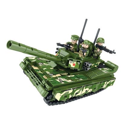 China DIY Toy JUHANG 89002 Factory Price Kids Toys Bricks 99A Tank Building Bricks Construction Kit Model For Children for sale