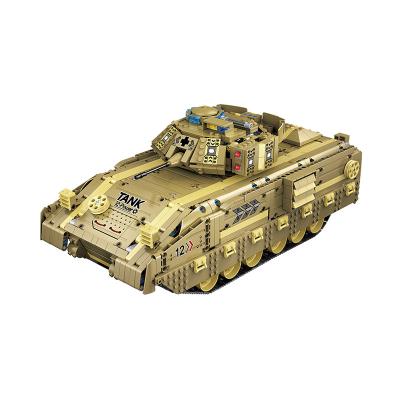 China Children's Toy MOYU 86001 Infantry Battle Tank Armored Model Building Toy MOYU 86001 M2A2 Building Block Toy Remote Control Tank With for sale