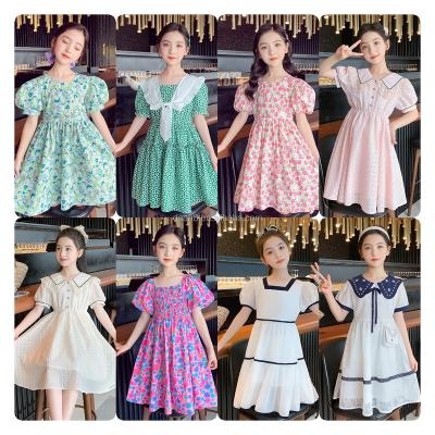 China 2023 Anti-wrinkle Children's Summer Cotton Girls' Skirt Baby Sundress Little Girls' Baby Dress for sale