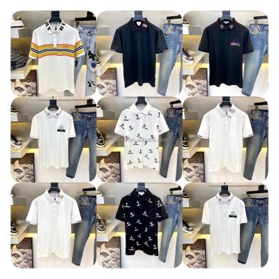 China 2023 high quality factory price men's short sleeve cotton men's T-shirt new 100% printed casual polo shirt / men's Anti-wrinkle sleeve polo shirt for sale