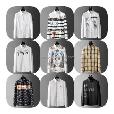 China 2023 New Men's Slim Lapel Long Sleeve Anti-pilling Fashion Shirt Men's Casual Shirt Men for sale