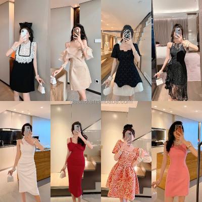 China Wholesale Design Women's Fashion Street Dress Anti-wrinkle Summer Fashion Women's Chiffon Dress for sale