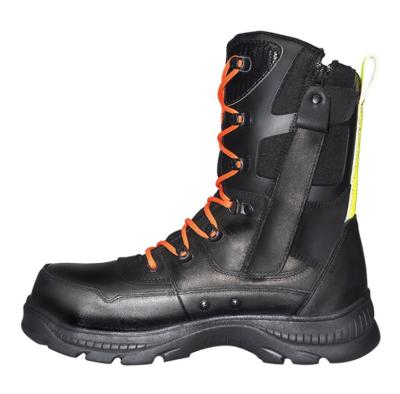 China Steel Toe 2021 New Fashion Steel Toe Midsole Firefighter Boot Rescue Rubber Boot Steel Toe Safety Shoes for sale