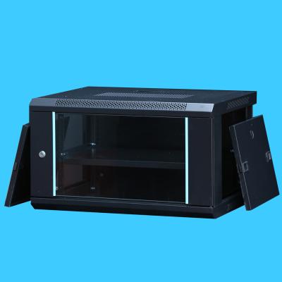 China New wall cabinet 6u network cabinet air conditioned server cabinet desktop computer rack for sale