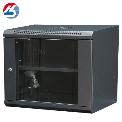 China 6U 9U 12U Wall mounted mini server rack network cabinet with electronic lock for sale